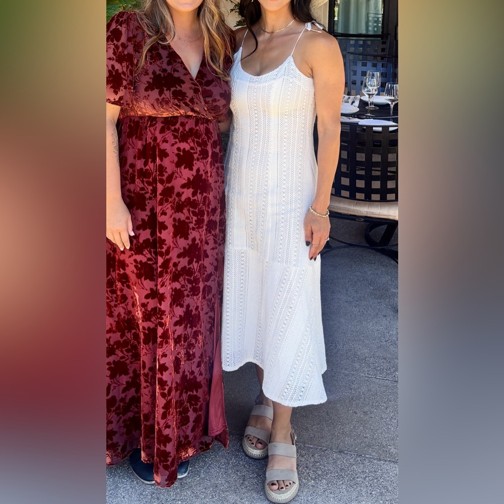 Kendall and Kylie med white dress